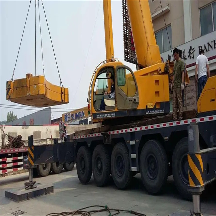 英州镇当地吊车出租|机器吊装|75吨|工厂搬迁服务